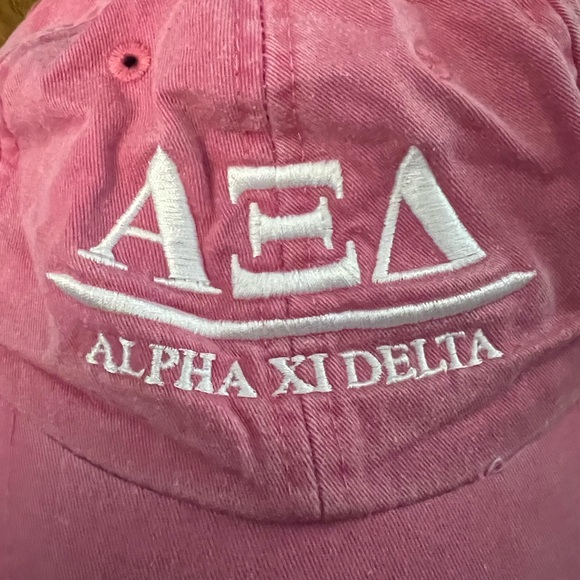 Alpha Xi Delta Pink Baseball Hat - Picture 5 of 5